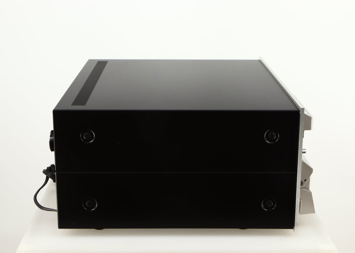 Left side view of a used Pioneer CT-F1250 Cassette Deck in a silver finish