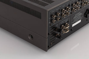Rear left corner view of a used Pioneer SA-8500 II Integrated Amplifier
