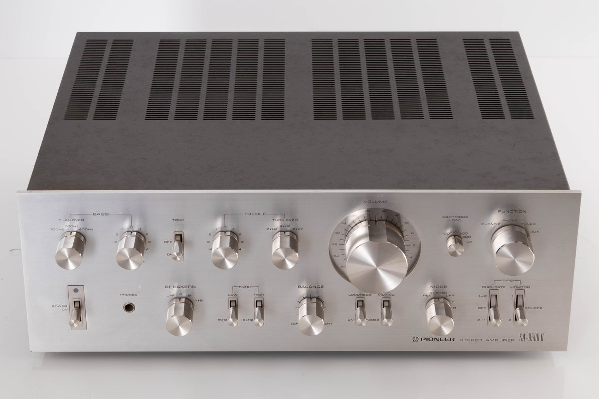 Top view of a used Pioneer SA-8500 II Integrated Amplifier