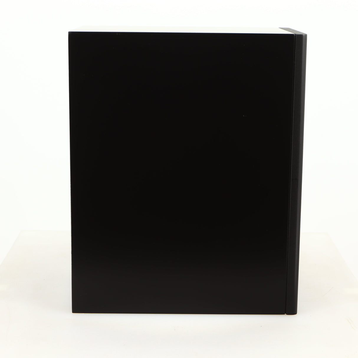 Left side view of a used PMC DB1 Gold Standmount Speaker in a black finish