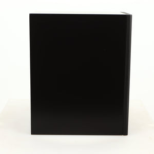 Left side view of a used PMC DB1 Gold Standmount Speaker in a black finish