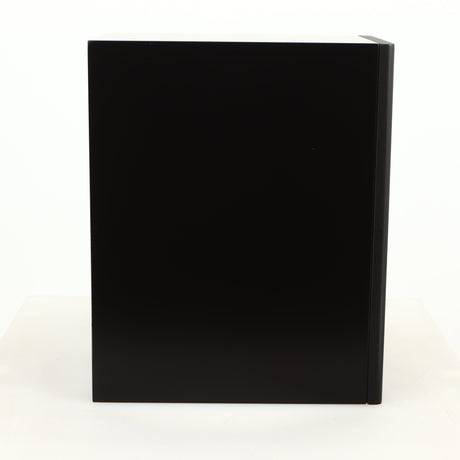 Left side view of a used PMC DB1 Gold Standmount Speaker in a black finish