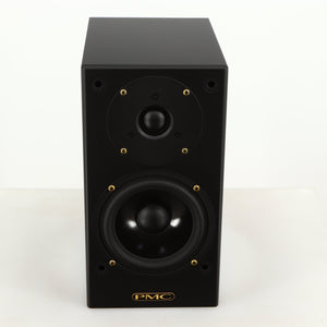 Top of a used PMC DB1 Gold Standmount Speaker in a black finish