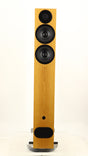 Front view of a used PMC FACT 8 Floorstanding Speakers in a light oak finish