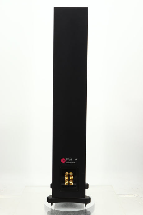 Rear view of a PMC GB1 Floorstanding Speaker in a oak finish