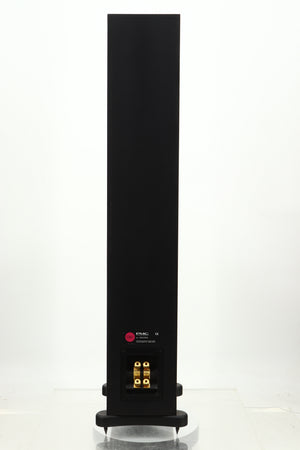 Rear view of a PMC GB1 Floorstanding Speaker in a oak finish