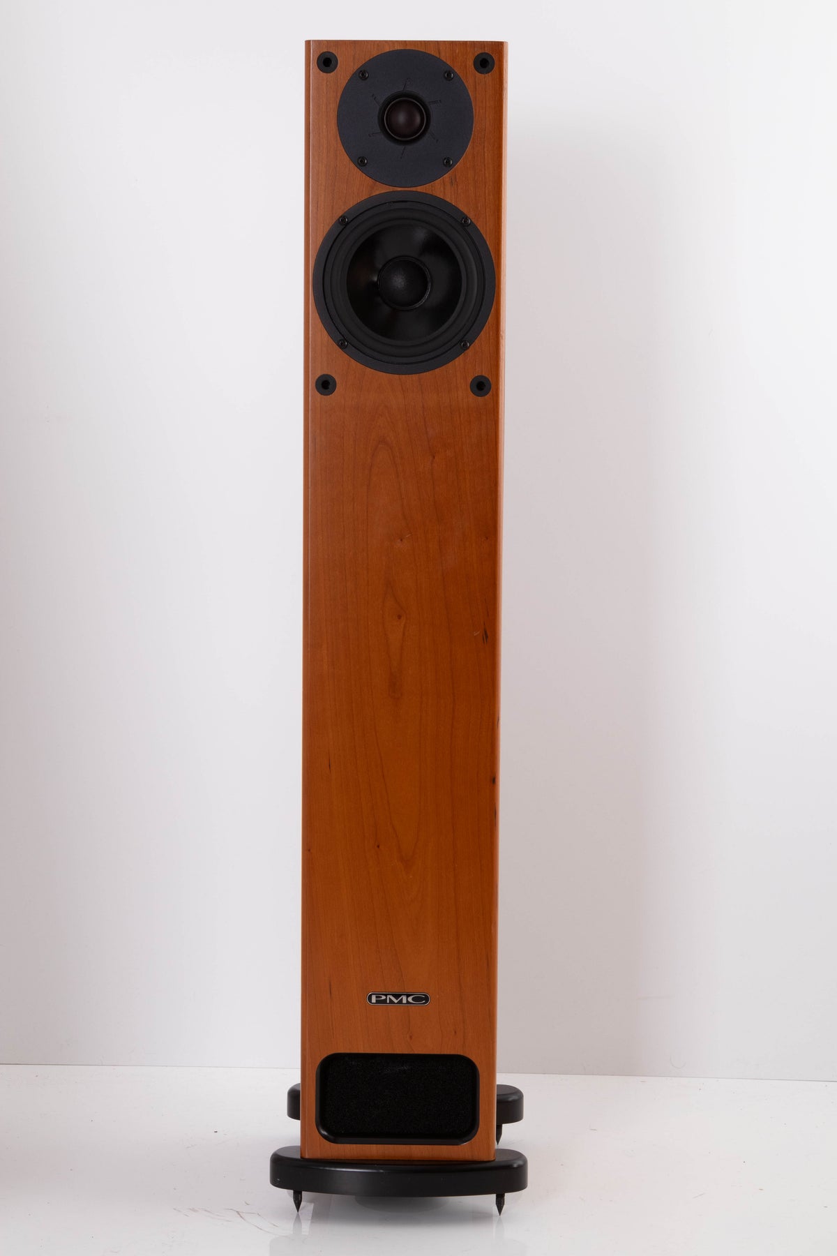 Front view of a used PMC GB1i Floorstanding Speaker in Cherry