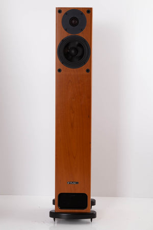 Front view of a used PMC GB1i Floorstanding Speaker in Cherry