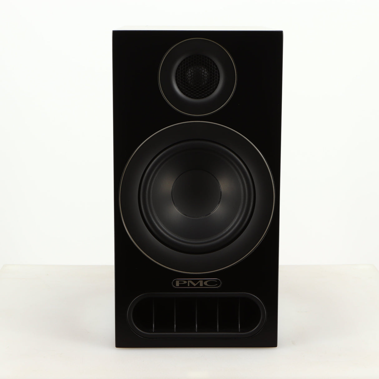 Front view of a used PMC Prodigy 1 Standmount Speakers in a black finish