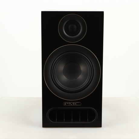 Front view of a used PMC Prodigy 1 Standmount Speakers in a black finish