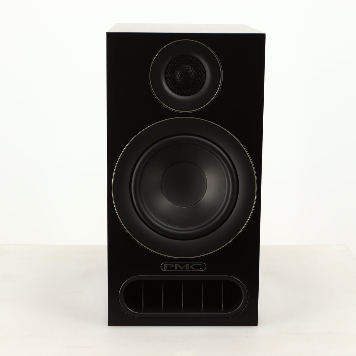 Front view of a used PMC Prodigy 1 Standmount Speaker in a black finish