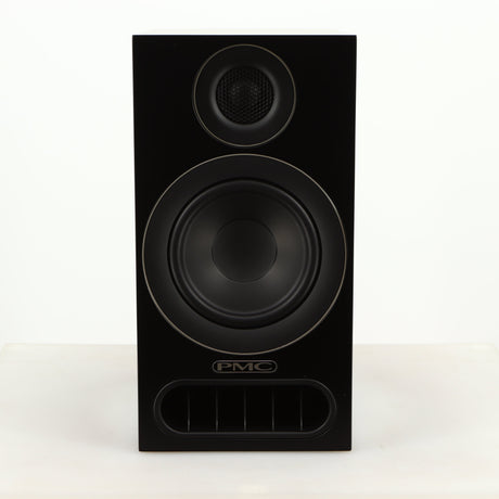 Front view of a used PMC Prodigy 1 Standmount Speakers in a black finish
