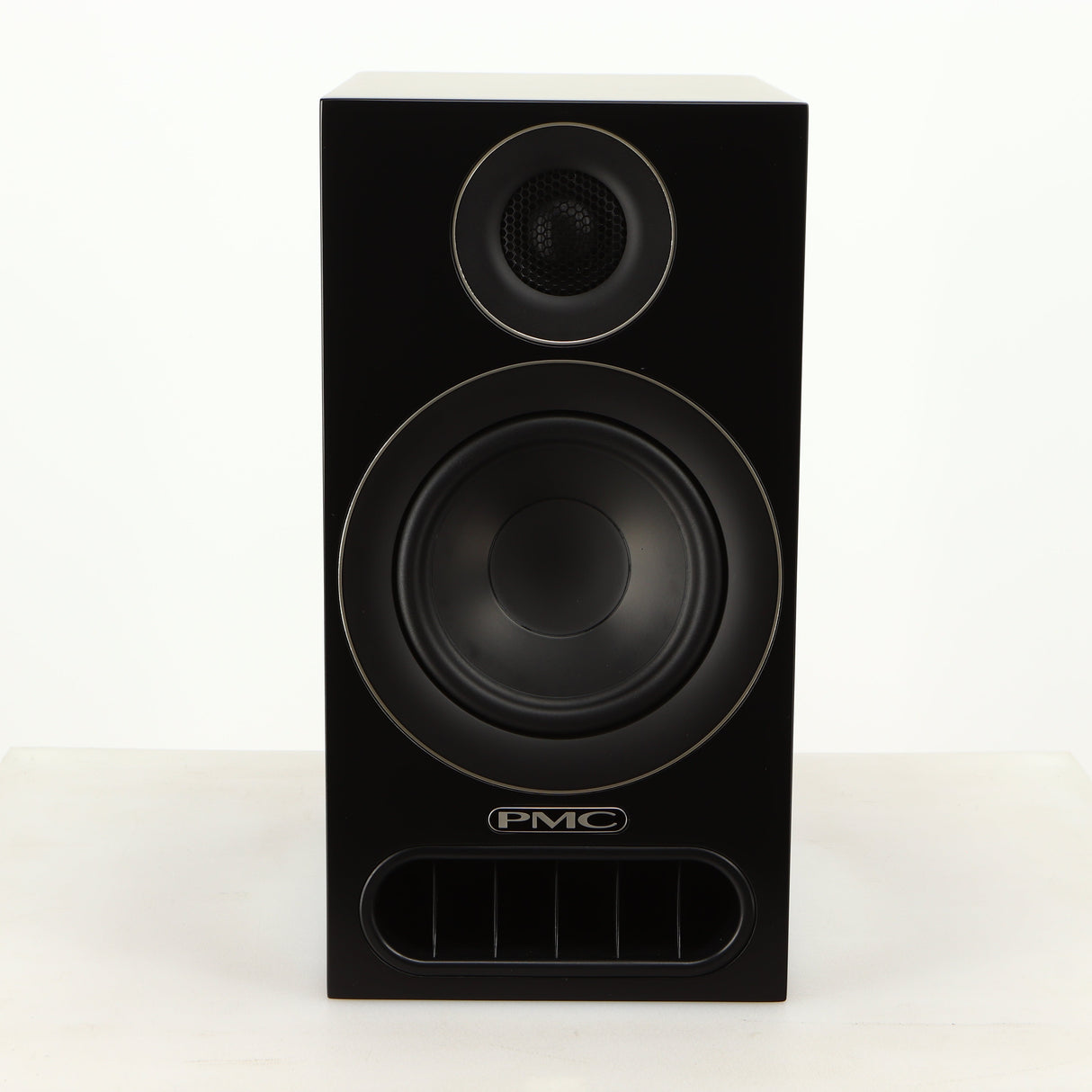 Front view of a used PMC Prodigy 1 Standmount Speaker in a black finish
