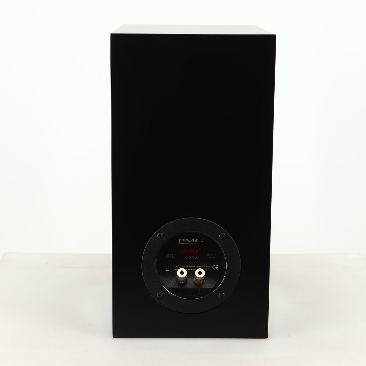Rear view of a used PMC Prodigy 1 Standmount Speaker in a black finish