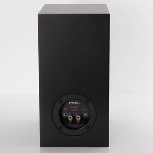 Rear view of a used PMC Prodigy 1 Standmount Speaker W/ Grilles in a Black finish