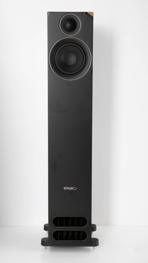 Front view of a used PMC Prodigy5 Floorstanding Speaker in a Black finish