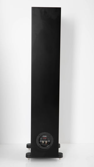 Rear view of a used PMC Prodigy5 Floorstanding Speaker in a Black finish