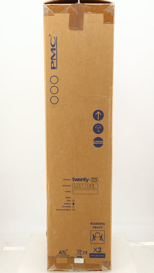 Box for a used PMC Twenty 23 Floorstanding Speaker in a walnut finish