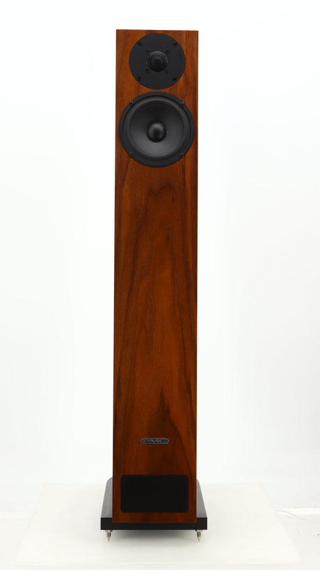 Front view of a used PMC Twenty 23 Floorstanding Speaker in a walnut finish