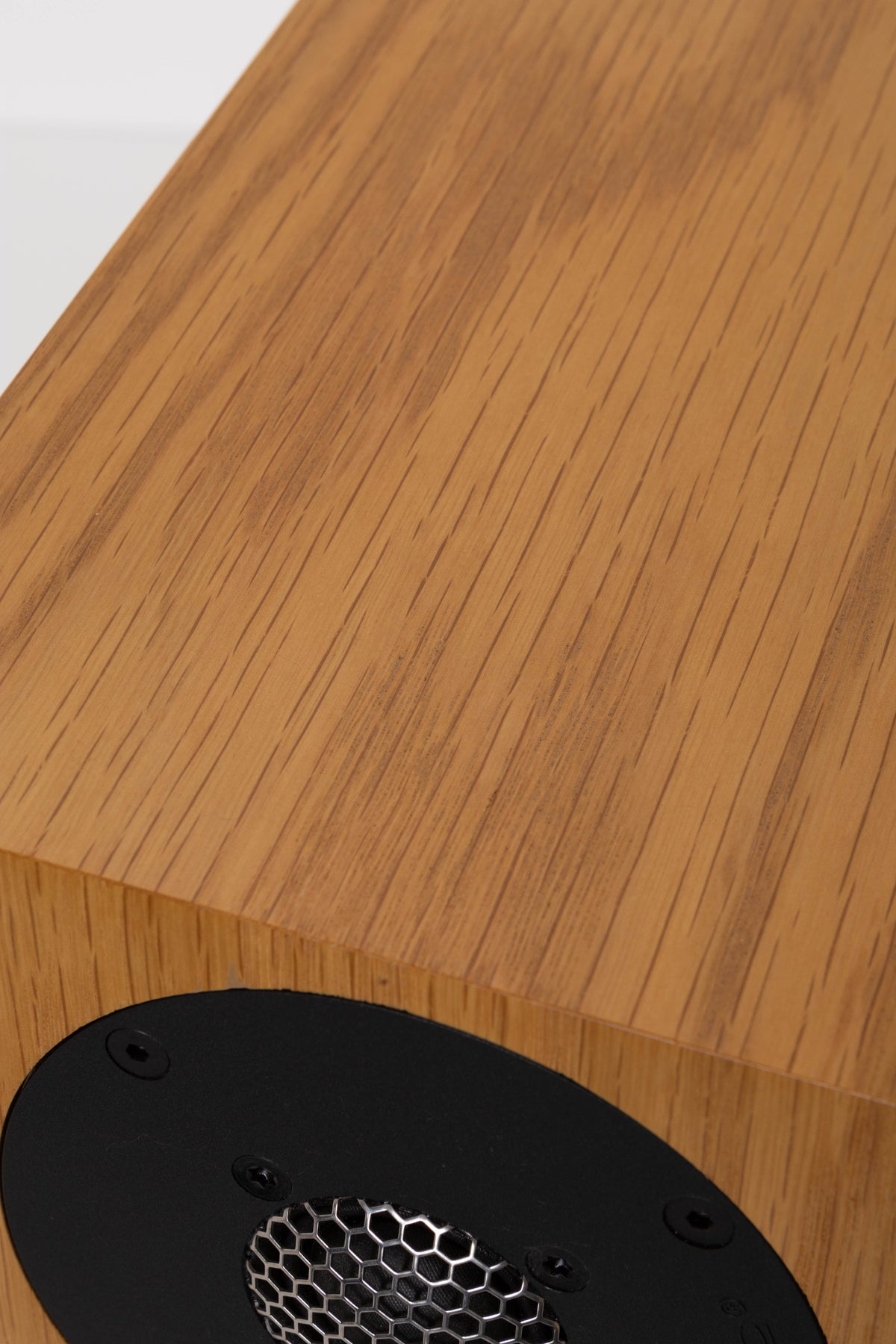 Close up view of a used PMC Twenty5 21 Standmount Speaker in Oak