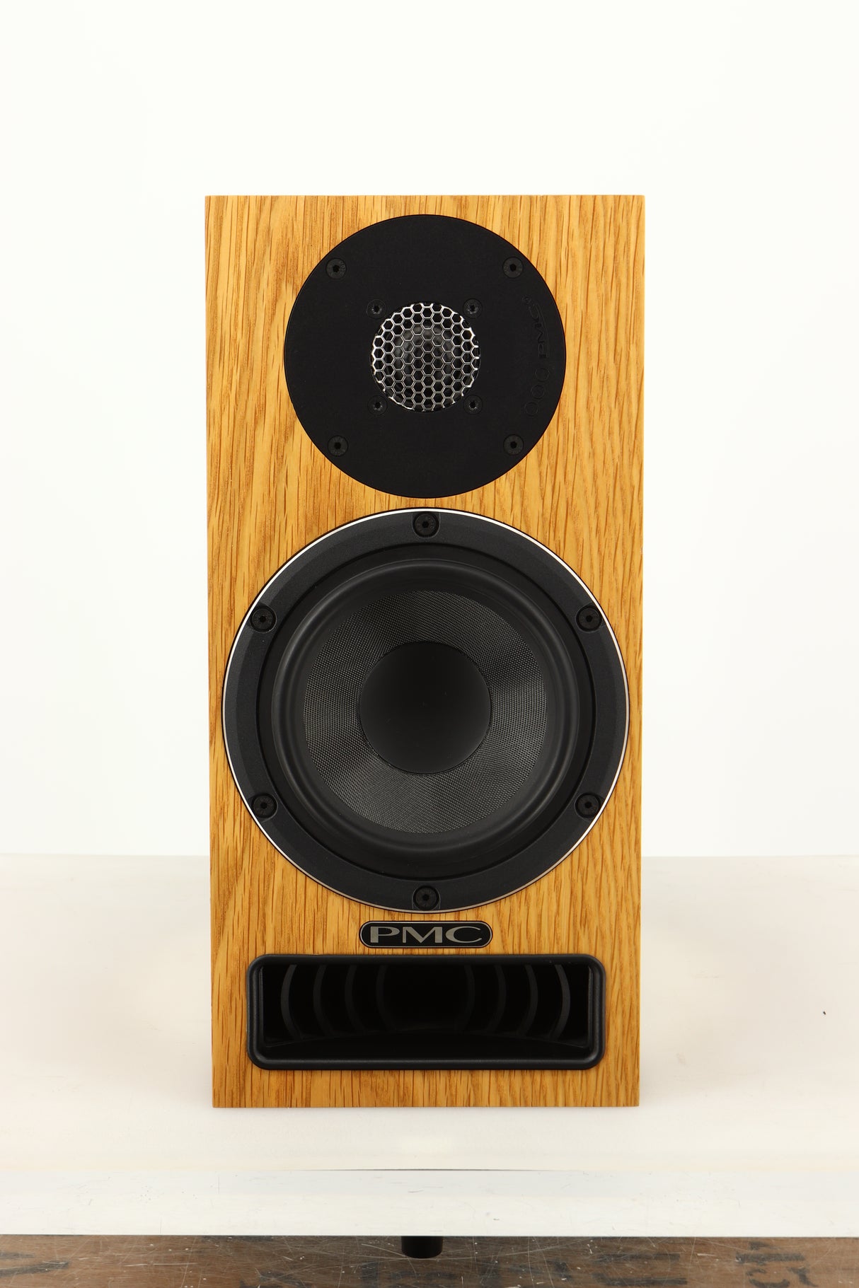 Front view of a used PMC Twenty5 21 Standmount Speaker in Oak finish 