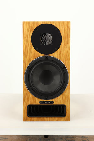 Front view of a used PMC Twenty5 21 Standmount Speaker in Oak finish 