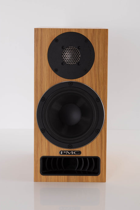 Front view of a used PMC Twenty5 21 Standmount Speaker in Oak