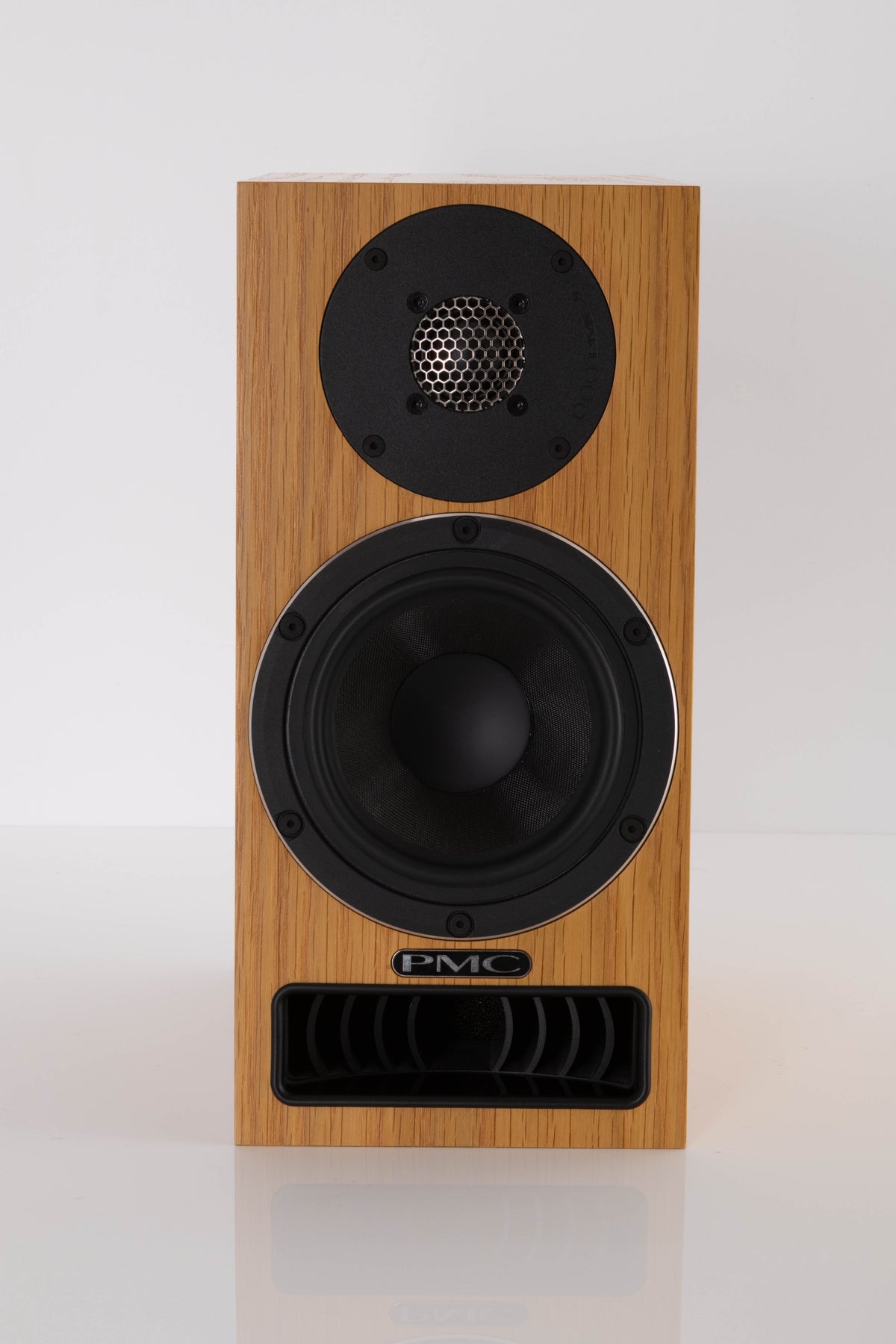 Front view of a used PMC Twenty5 21 Standmount Speaker in Oak