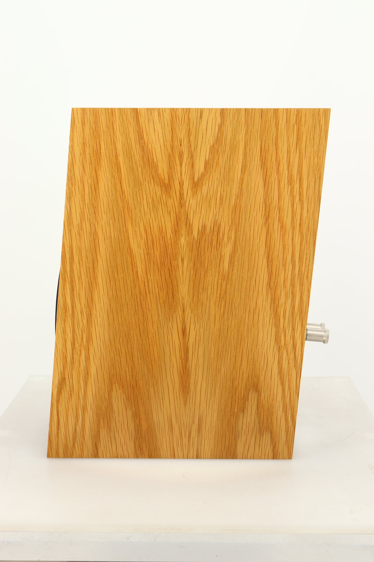 Side view of a used PMC Twenty5 21 Standmount Speaker in Oak finish 