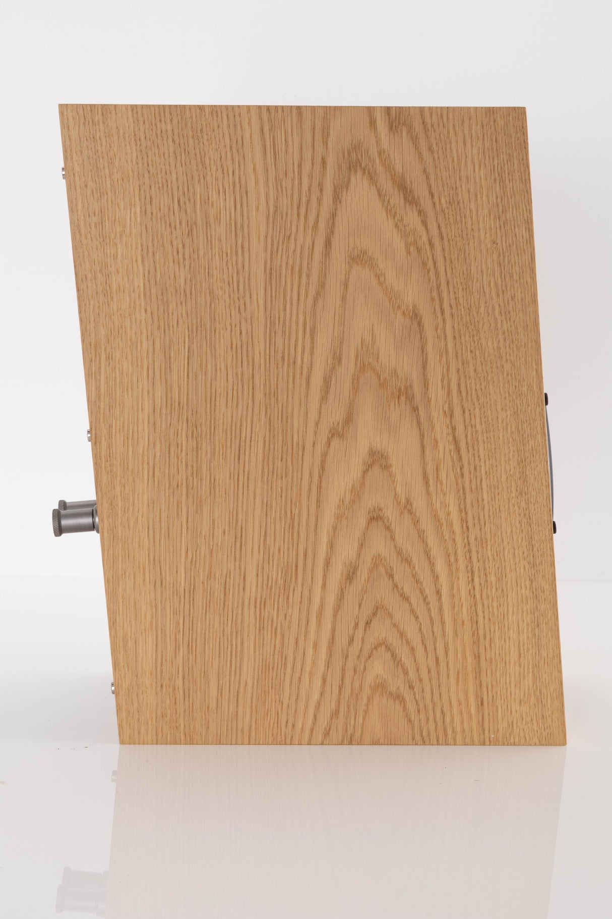 Side view of a used PMC Twenty5 21i Standmount Speakers in Oak finish