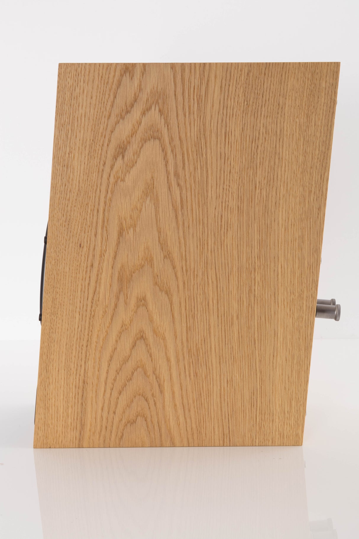 Side view of a used PMC Twenty5 21i Standmount Speakers in Oak finish