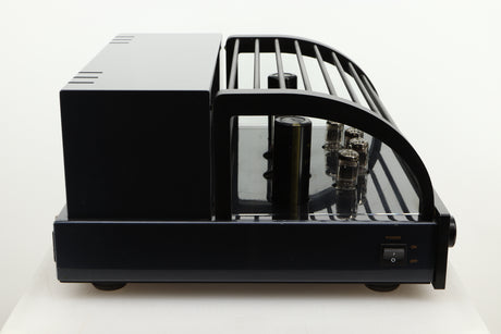 Side view of a used PrimaLuna Prologue Premium Pre Amplifier in Black finish