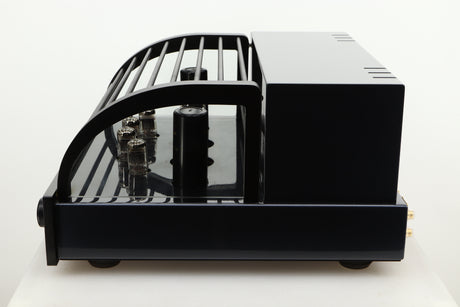 Side view of a used PrimaLuna Prologue Premium Pre Amplifier in Black finish