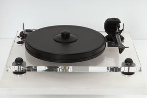 Front view of a used Pro-Ject 2 Xperience DC Acryl Turntable with Ortofon 2M Black Cartridge
