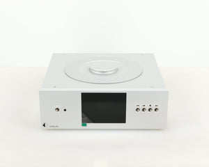 Front view of a used Pro-Ject CD Box RS CD Transport in a silver finish