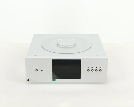 Front view of a used Pro-Ject CD Box RS CD Transport in a silver finish