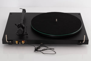 Rear view of a used Pro-ject P2 Turntable / Goldring 2 Cartridge in a Black finish