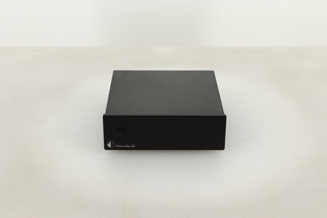 Front view of a used Pro-Ject Phonobox S2 Phonostage in Black finish