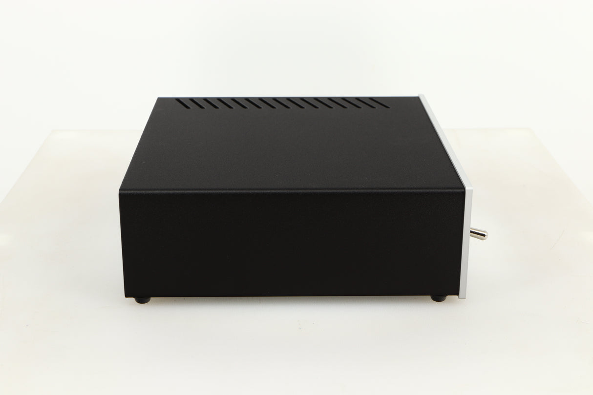 Side view of a used Pro-Ject Power Box DS Sources Power Supply in Silver finish