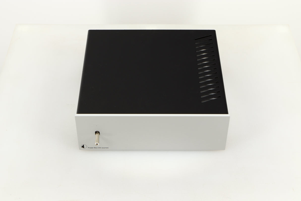 Top view of a used Pro-Ject Power Box DS Sources Power Supply in Silver finish