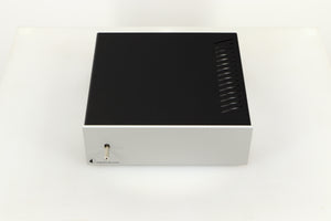 Top view of a used Pro-Ject Power Box DS Sources Power Supply in Silver finish
