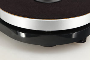 Rear right corner view of a used Pro-Ject RPM5 Turntable in Black finish with Ortofon 510 MkII Cartridge