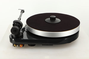 Rear view of a used Pro-Ject RPM5 Turntable in Black finish with Ortofon 510 MkII Cartridge
