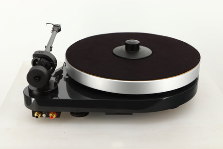 Rear view of a used Pro-Ject RPM5 Turntable in Black finish with Ortofon 510 MkII Cartridge