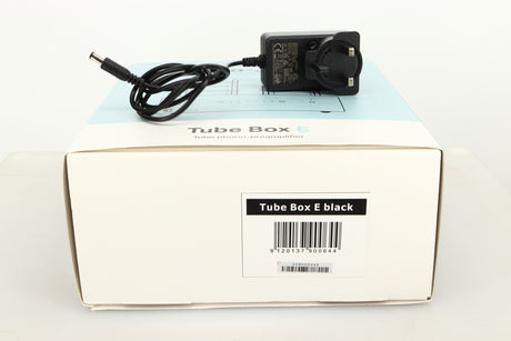 Box of a used Pro-Ject Tube Box E Phonostage in Black finish