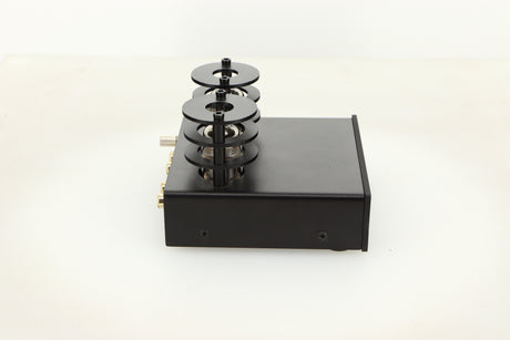 Side view of a used Pro-Ject Tube Box E Phonostage in Black finish
