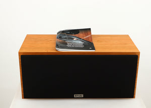 Top of a used ProAc Centre Voice Speaker in a cherry finish showing Manual