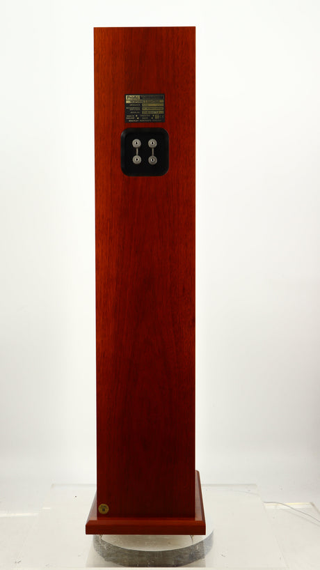 Rear view of a used Proac Response D18 Floorstanding Speaker in a mahogany finish