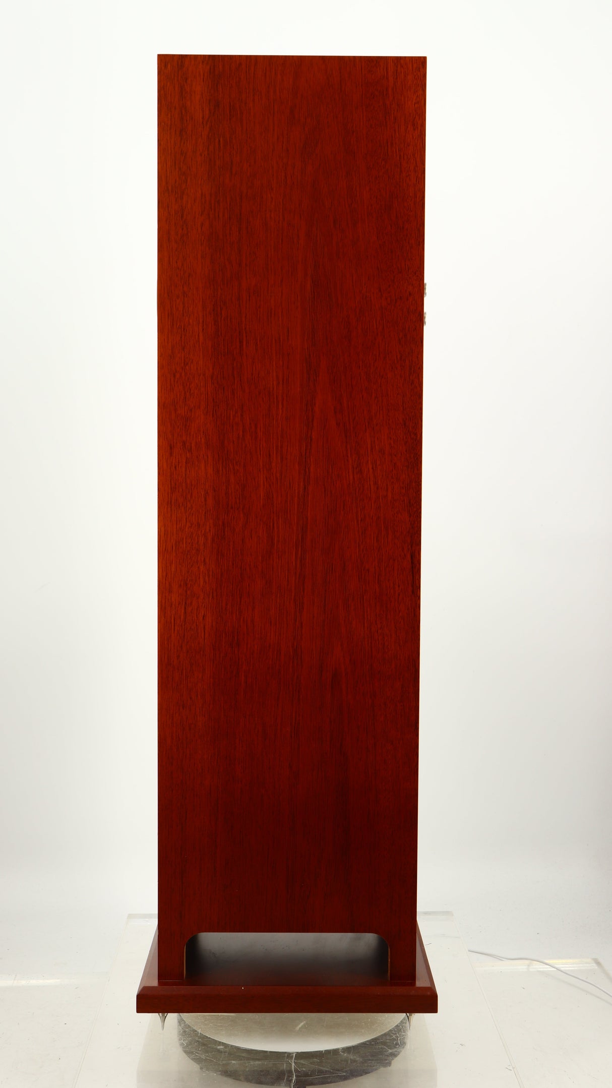 Right side view of a used Proac Response D18 Floorstanding Speaker in a mahogany finish