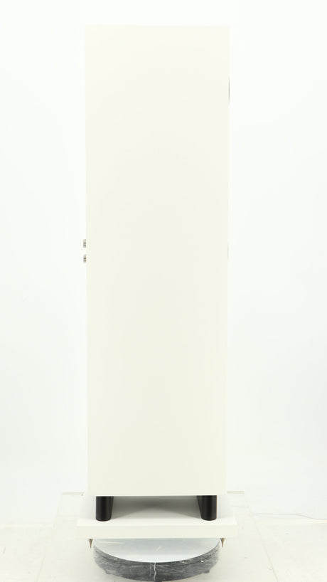 Left side view of a used Proac Response DT8 Floorstanding Speaker in a white finish